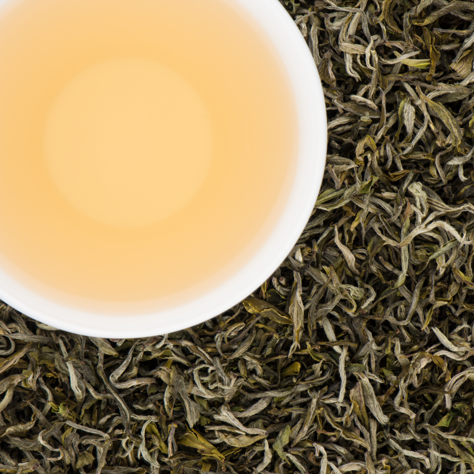 Jade Spring Organic Loose Leaf White Tea with Sweet Vegetal notes